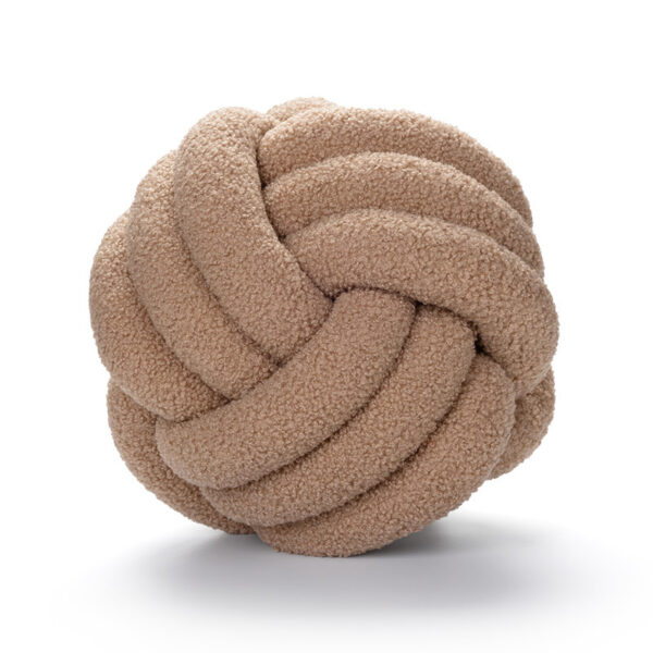 Sofa Living Room Spherical Lamb Wool Bedside Cushion - Image 4