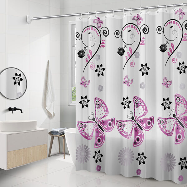 Shower Curtain Partition Curtain Door Curtain Square Shower Curtain - Image 7
