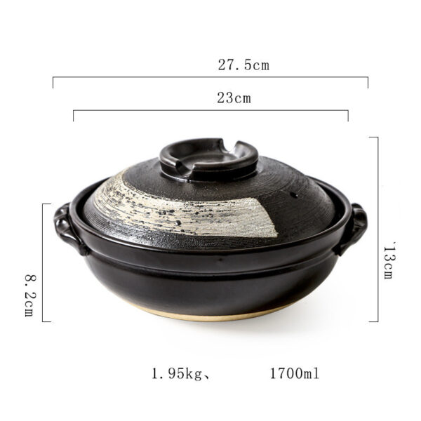 Stew Pot Soup Household Ceramic Gas Clay Pot Rice Casserole - Image 5