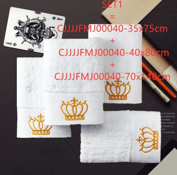 Cotton gift towel custom embroidery boutique hotel hotel sauna large bath towel - Image 5