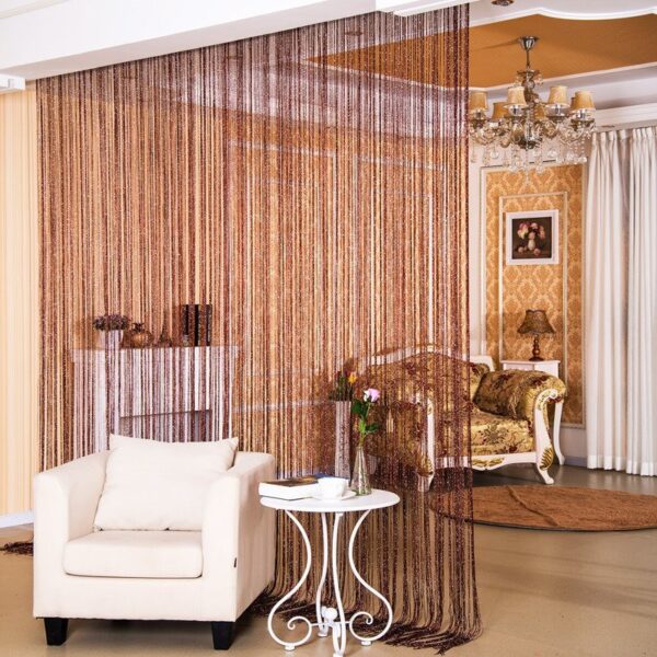Door Curtain Dilver Thread Curtain Partition Curtain Hanging Curtain Window Screen - Image 3