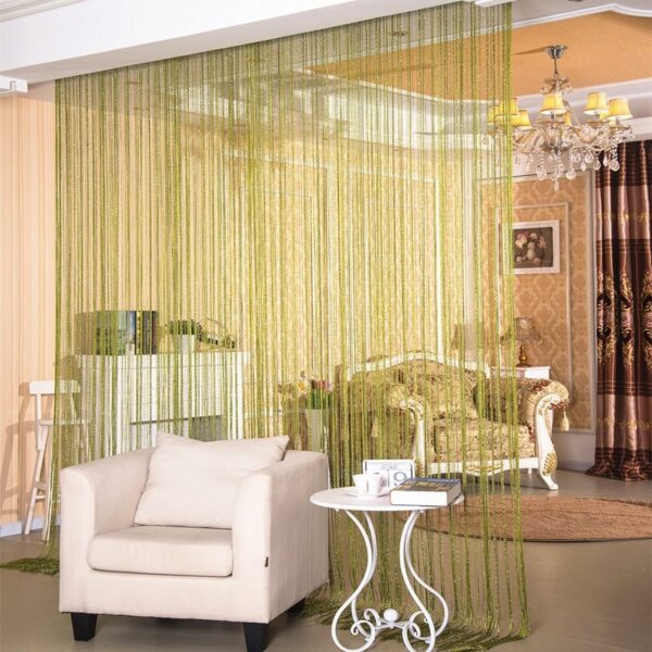Door Curtain Dilver Thread Curtain Partition Curtain Hanging Curtain Window Screen - Image 7