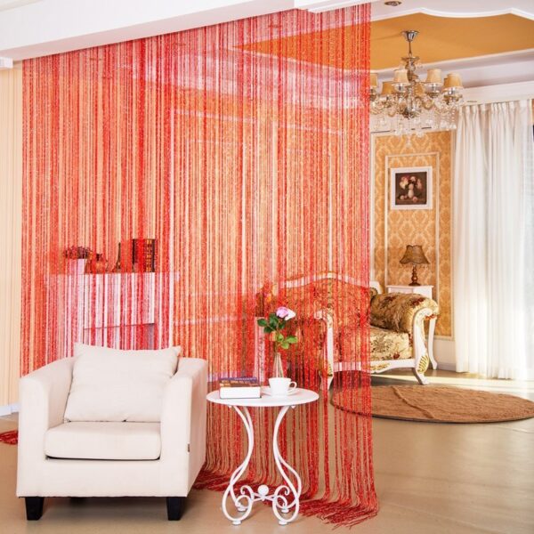 Door Curtain Dilver Thread Curtain Partition Curtain Hanging Curtain Window Screen - Image 10