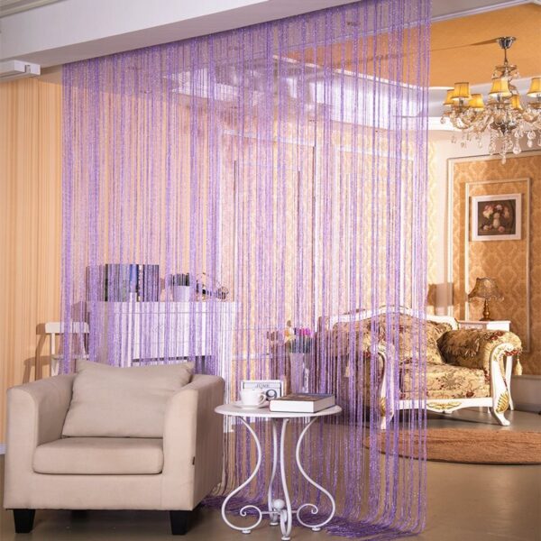 Door Curtain Dilver Thread Curtain Partition Curtain Hanging Curtain Window Screen - Image 9