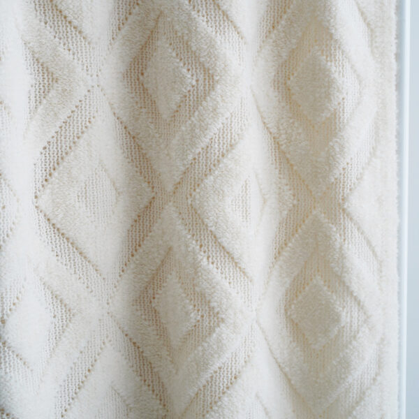 Jacquard Knitted Bed Tail Towel Autumn Winter Blanket - Image 2