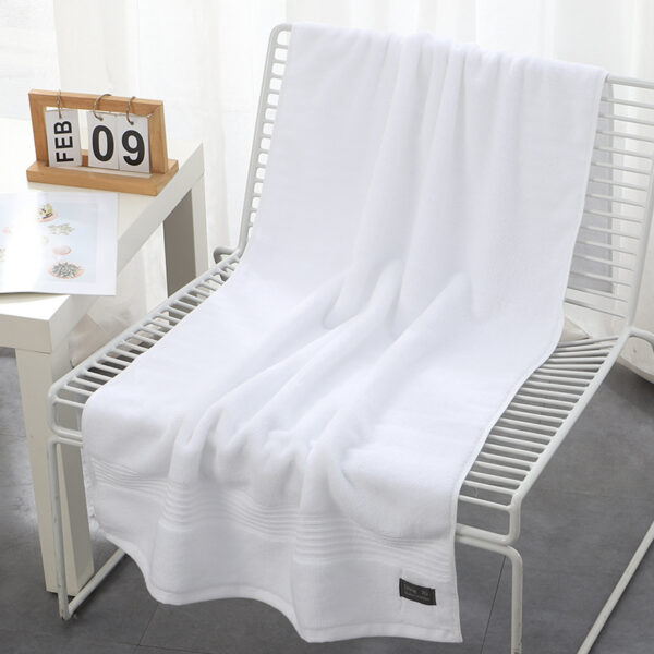 Pure Cotton 500g Bath Towel Thickened Soft Absorbent Hotel Beauty Salon Gift Large Towel Manufacturer Wholesale Custom Logo - Image 4