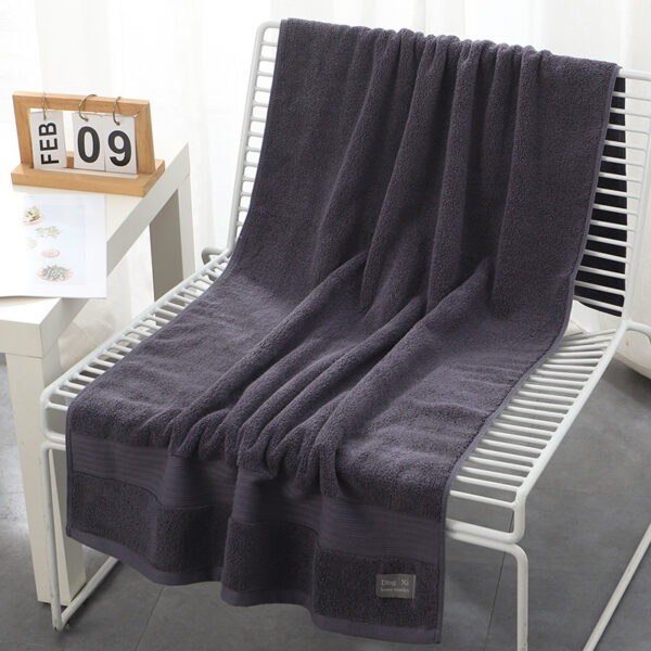 Pure Cotton 500g Bath Towel Thickened Soft Absorbent Hotel Beauty Salon Gift Large Towel Manufacturer Wholesale Custom Logo - Image 2