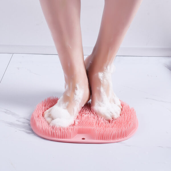 Massage Bath Brush Bathroom Non-slip Bath Mat Back Massage Brush Silicone Suction Cup Foot Rub Pad Body Cleaning Bathing Tool - Image 9