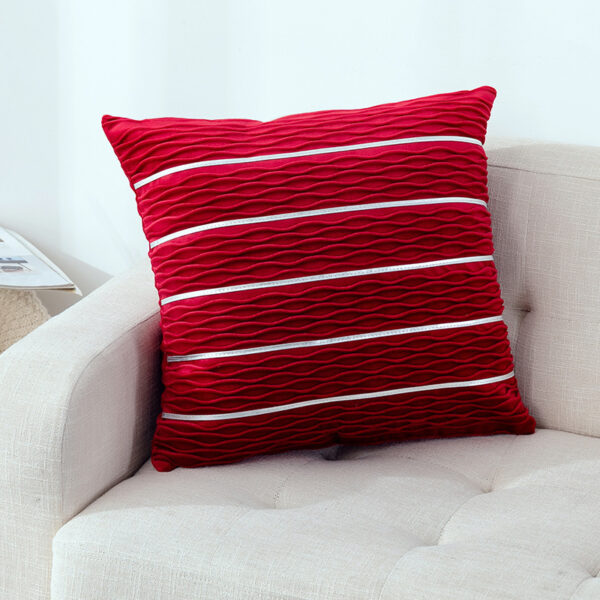 Simple Luxury Striped Velvet Pillow Cover Pillow Cushion Cover Pillow Case Covers for Sofa Flannel Velvet Sofa Cushion Cover - Image 6