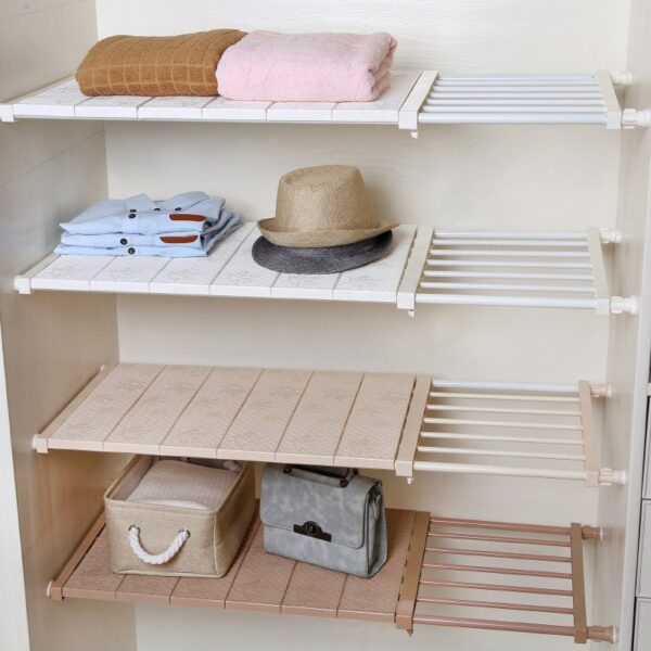 Space-saving Adjustable Wall-mounted Kitchen Closet Storage Rack - Image 3