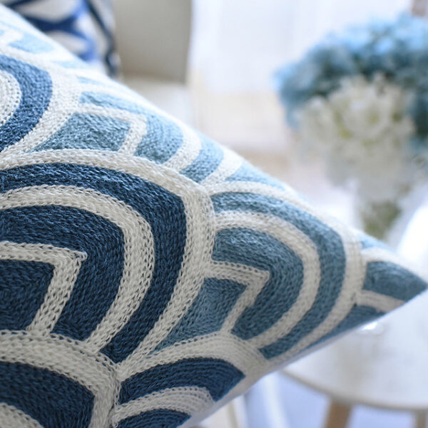 Classical embroidered home pillow without core - Image 5