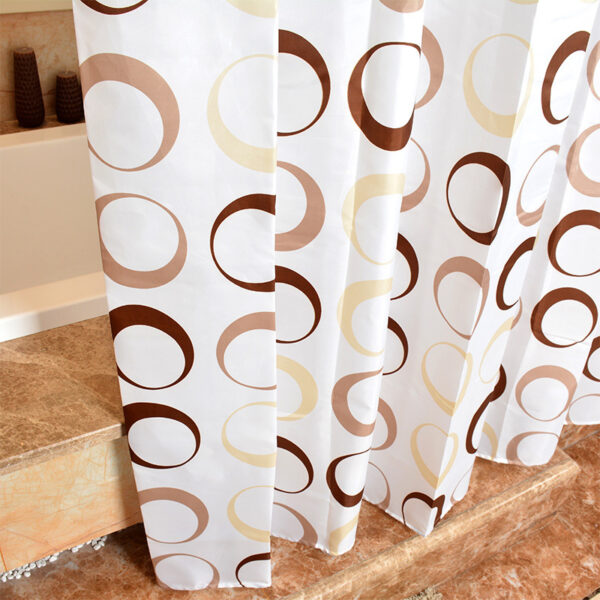 Li jayee pet bathroom shower curtain European bathroom shower curtain waterproof curtain thickened mildew - Image 2