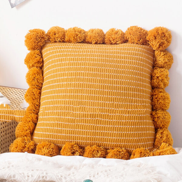 Throw Pillow Bed Sofa Cushion Waist Knitted Pillowcase - Image 6