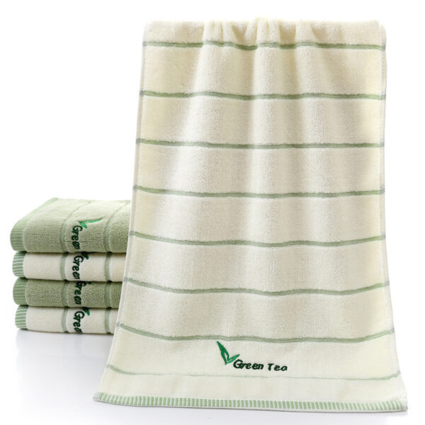 Pure Cotton 32 Strand Embroidered Face Washing Towel - Image 6