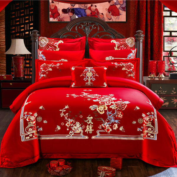 Embroidered cotton bedding - Image 2