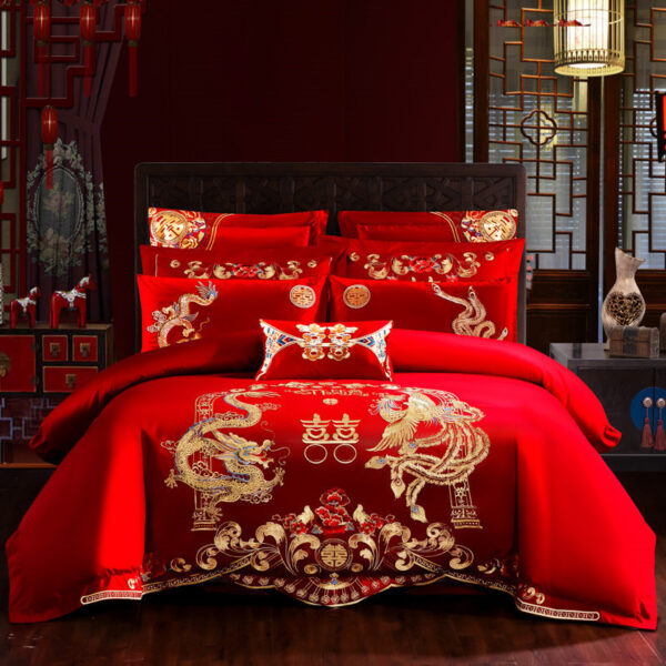 Embroidered cotton bedding - Image 3