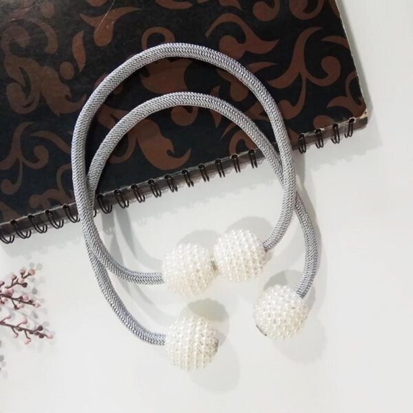 Magnetic Curtain Tiebacks Pearl Beads - Image 4