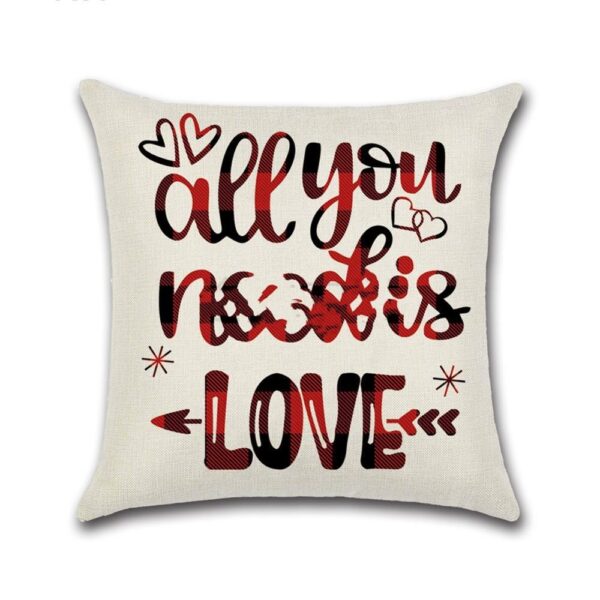 Valentines Day red pillowcase cushion cover - Image 3