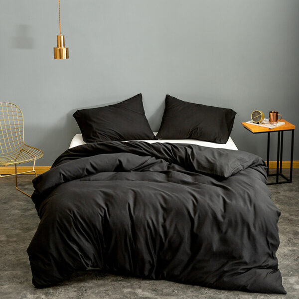 Fashion Home Textile Single Product Bedding Brushed Solid Color Quilt Cover - Image 9
