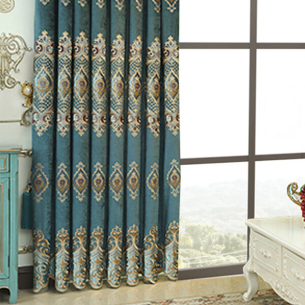 Luxury Elegant High-end Embroidered Curtains - Image 4