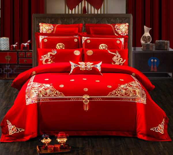 Embroidered cotton bedding - Image 7