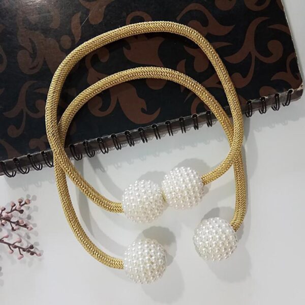 Magnetic Curtain Tiebacks Pearl Beads - Image 5