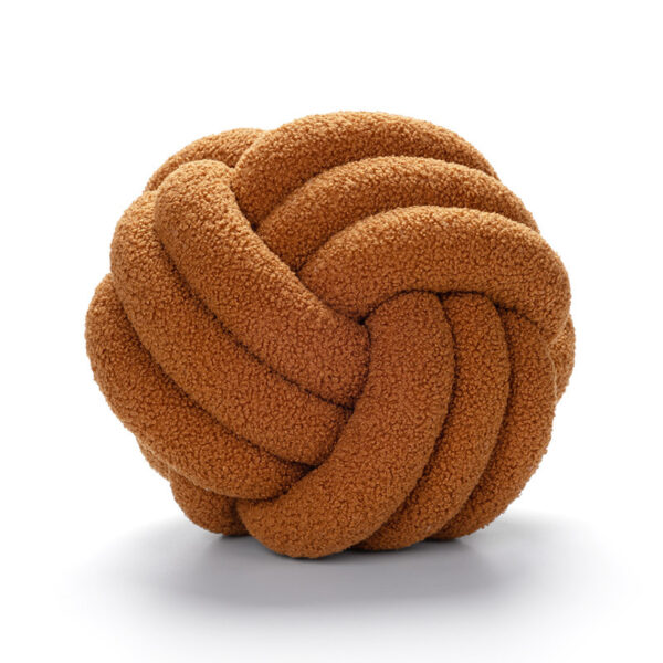 Sofa Living Room Spherical Lamb Wool Bedside Cushion - Image 6