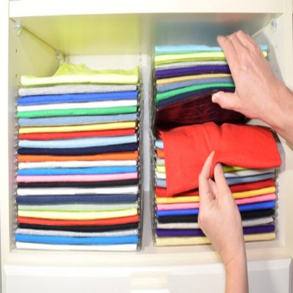 10 Layer Clothes Storage Board Fold Clothing Organizer Shirts Folder Backpack T-shirt Document Closet Drawer Divider Organizer - Image 4