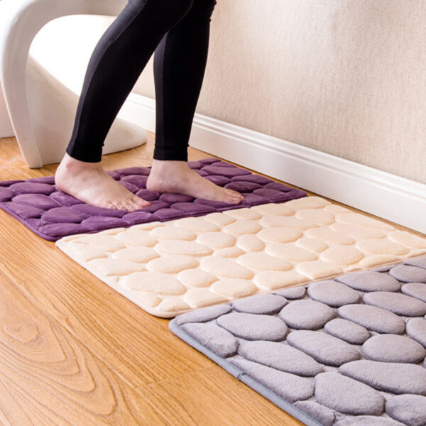 Bathroom Absorbent Floor Mats Bathroom Non-slip Mats Home Kitchen Mats Bedroom - Image 3