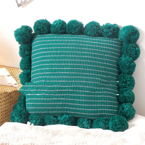 Throw Pillow Bed Sofa Cushion Waist Knitted Pillowcase - Image 5