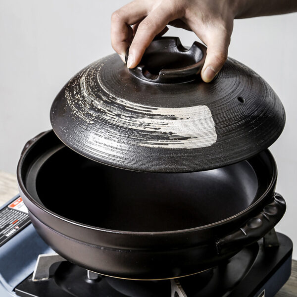 Stew Pot Soup Household Ceramic Gas Clay Pot Rice Casserole - Image 4