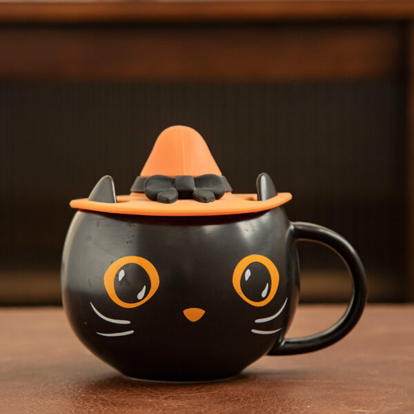 Pumpkin Covered Spoon Couple Gift Mug - Image 4