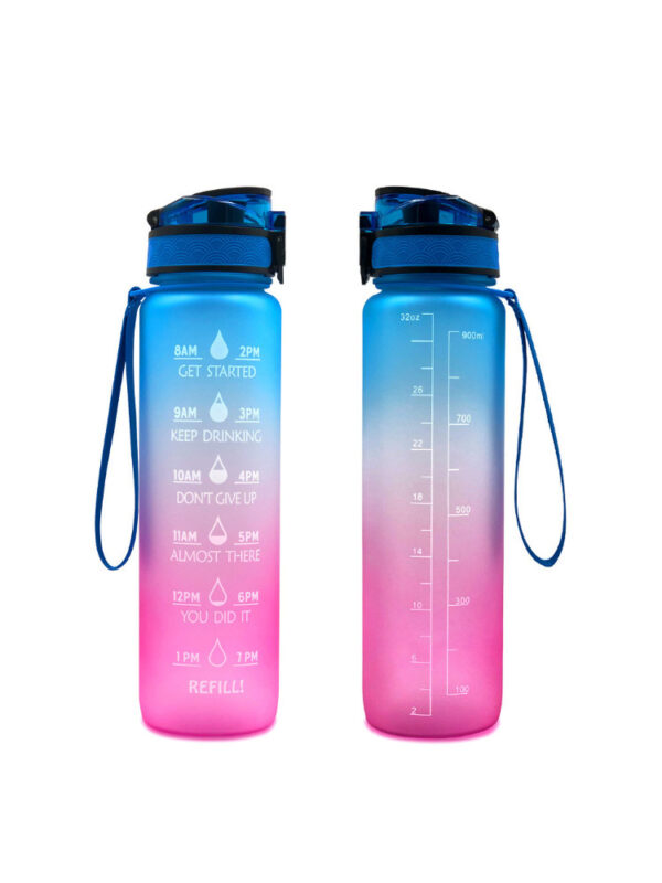 Transparent Flask Water Bottle 1000ml Bottled Kawaii Bottle Bpa Free Infuser Plastic Milk Sports Clear Water Bottle Kawaii Cup - Image 9