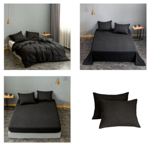 Fashion Home Textile Single Product Bedding Brushed Solid Color Quilt Cover - Image 5