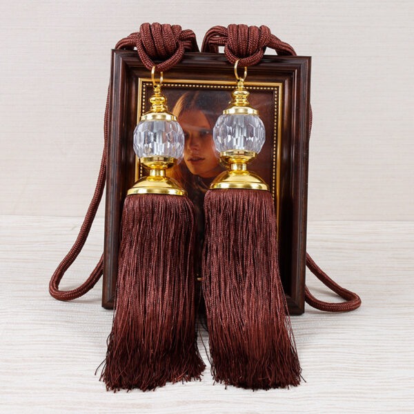 European-style Tassel Fringe Lace Crystal Ball Strap Rope Accessories Living Room Curtain Tassel Accessories - Image 10
