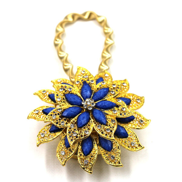 Bedroom Curtain Buckle Spring Magnetic Mouth Rhinestone Curtain Accessories Stretch Strap - Image 6