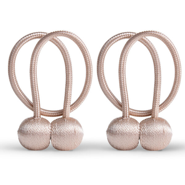 Curtain Straps A Pair Of Curtain Buckle Tie Rope Magnet Knot Tie Buckle Accessories - Image 8