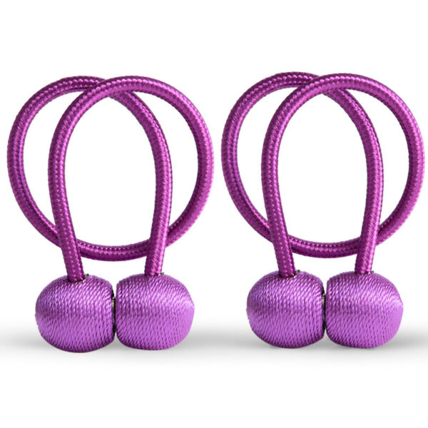 Curtain Straps A Pair Of Curtain Buckle Tie Rope Magnet Knot Tie Buckle Accessories - Image 6