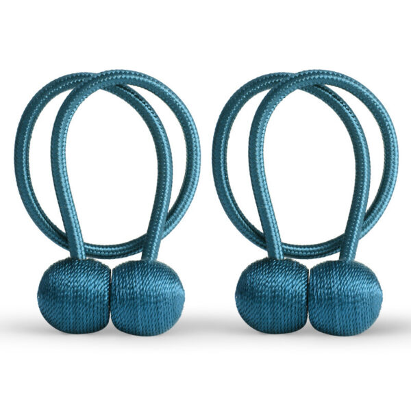 Curtain Straps A Pair Of Curtain Buckle Tie Rope Magnet Knot Tie Buckle Accessories - Image 7