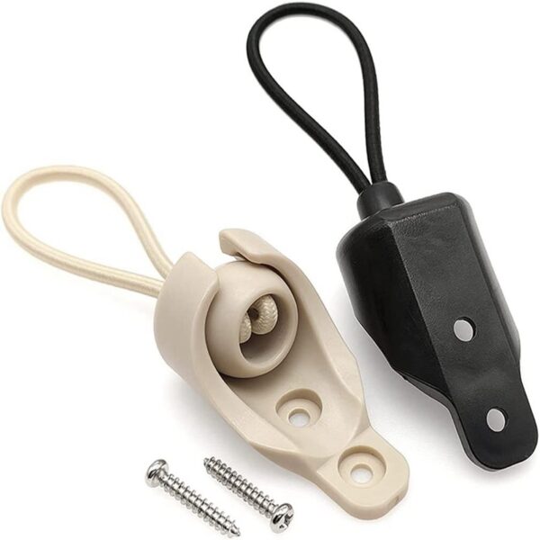 Curtain Elastic Windproof String Clip With Screws Rubber Stopper Accessories - Image 3