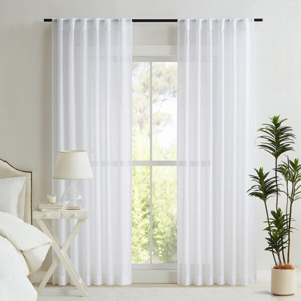 Orson Sheer Concealed Tab Top Single Panel Curtain