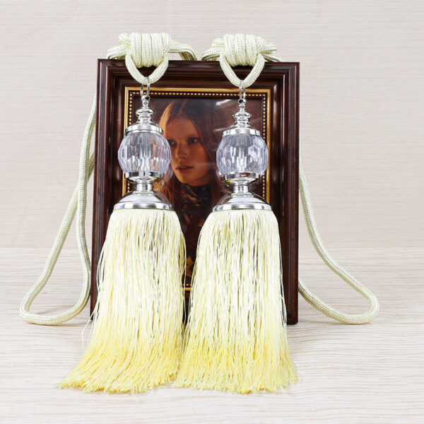 European-style Tassel Fringe Lace Crystal Ball Strap Rope Accessories Living Room Curtain Tassel Accessories - Image 7
